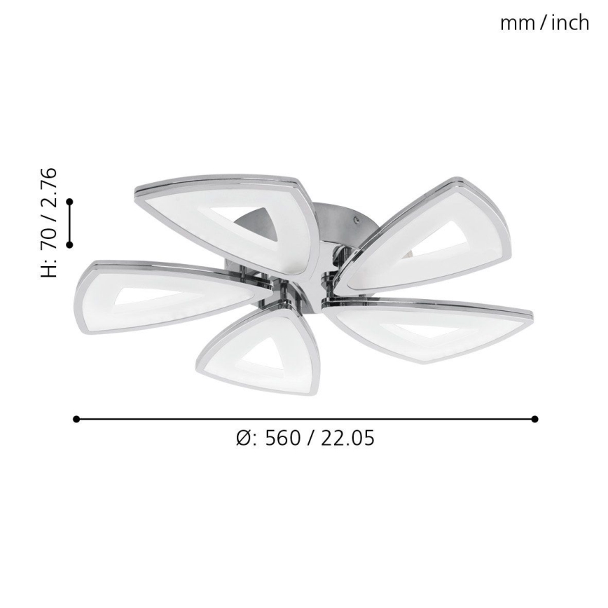 Eglo - LED plafonjera 5xLED/6W/230V