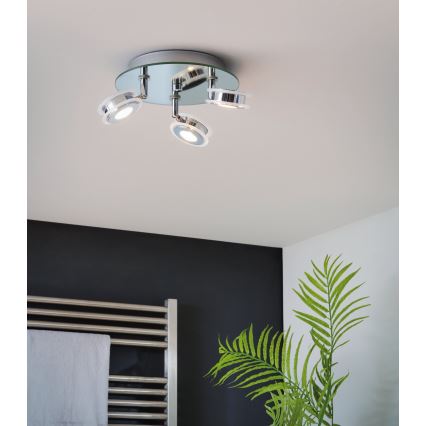 Eglo 95279 - LED reflektorska lampa za kupatilo AGUEDA 3xLED/3,3W/230V IP44