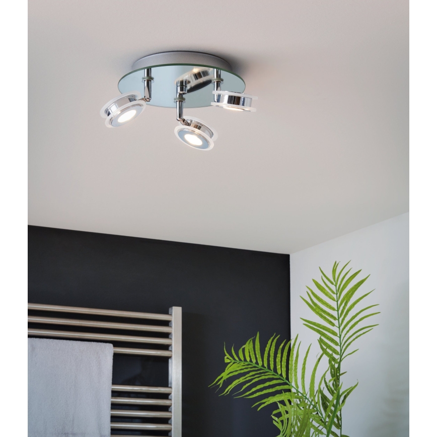 Eglo 95279 - LED reflektorska lampa za kupatilo AGUEDA 3xLED/3,3W/230V IP44
