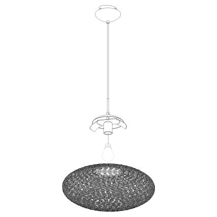 Eglo - Kristalni luster 1xE27/60W/230V