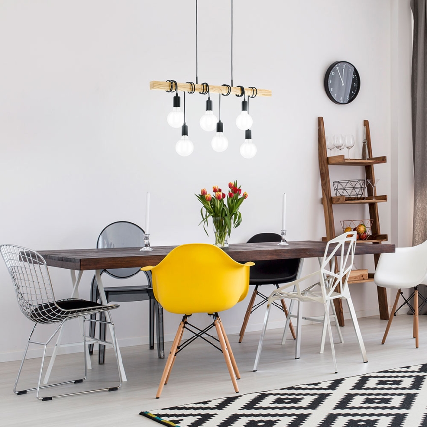 Eglo - Viseća lampa TOWNSHEND 6xE27/60W/230V