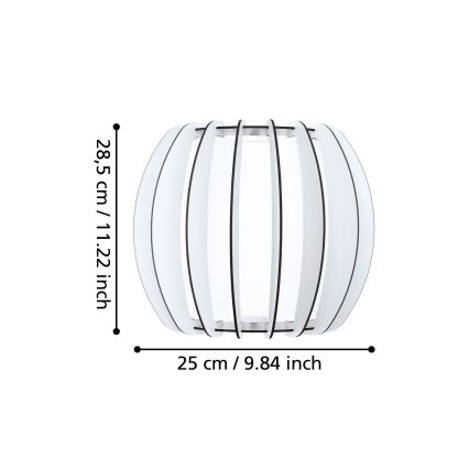 Eglo - Zidna lampa 1xE27/60W/230V