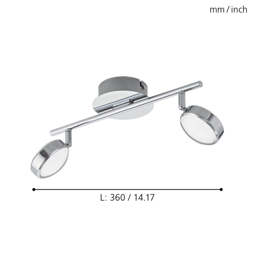 Eglo 95629 - LED Reflektorska lampa SALTO 2xLED/5,4W/230V