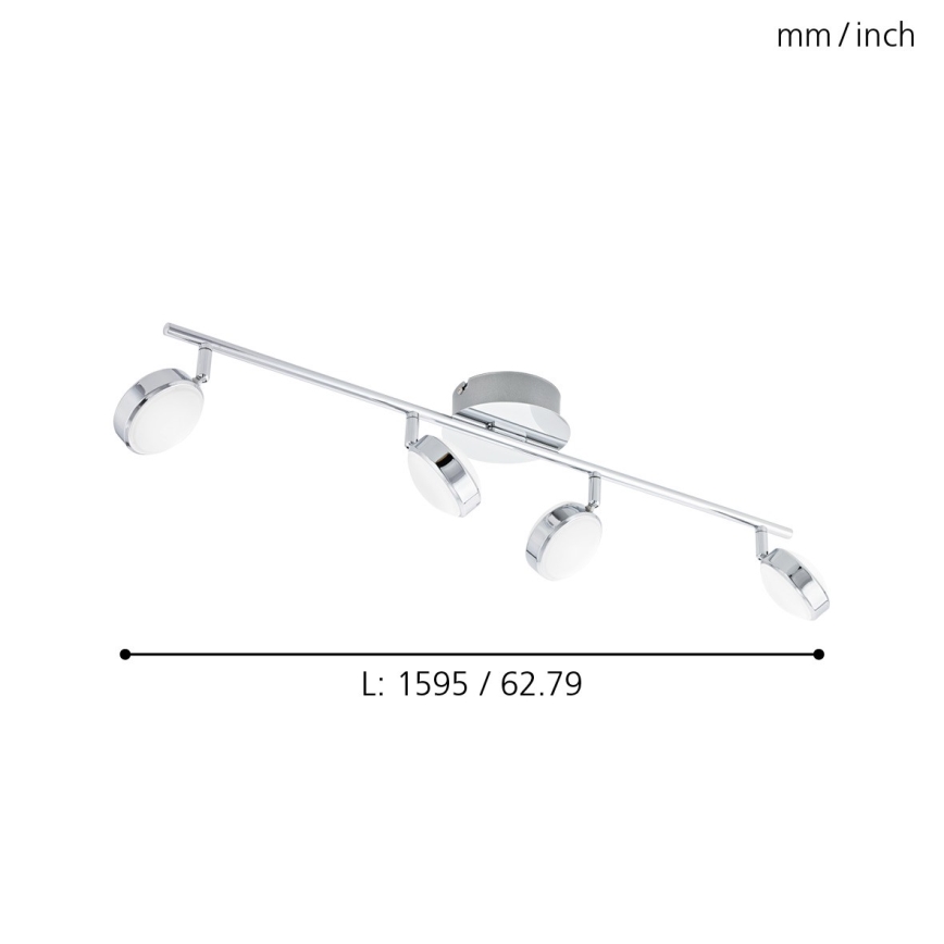 Eglo - LED Reflektorska lampa 4xLED/5,4W/230V