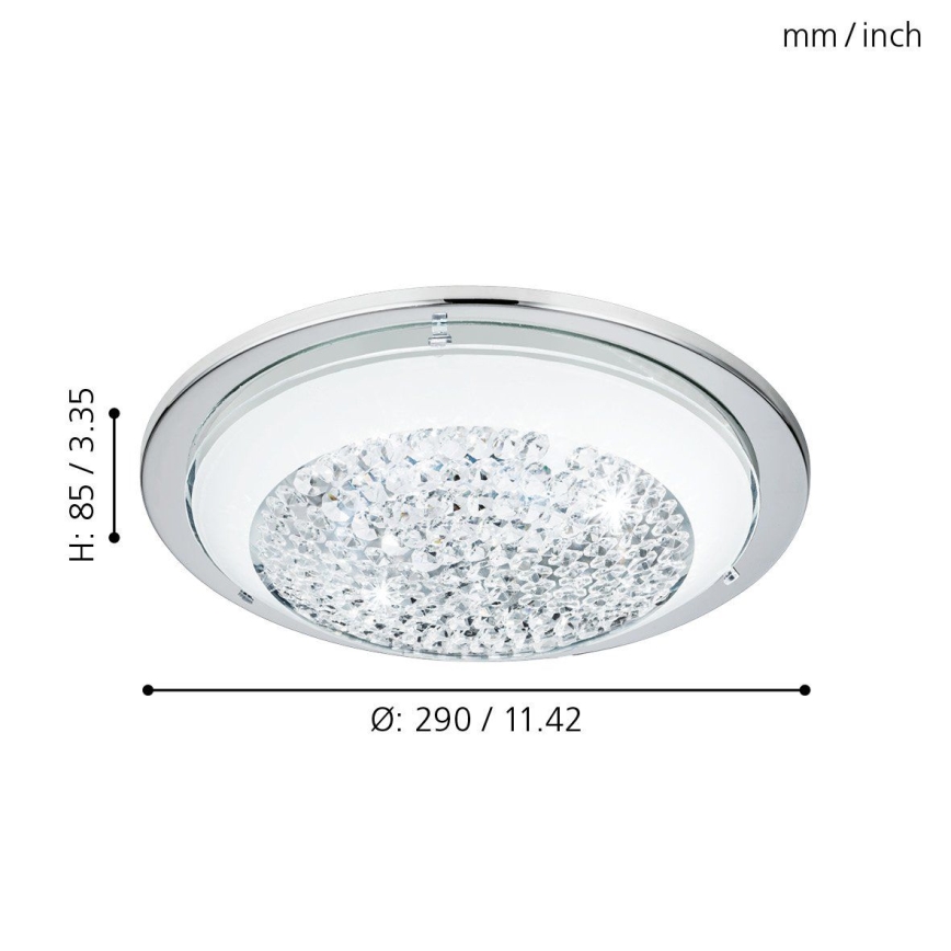 Eglo - LED Kristalna uvučena plafonjera ACOLLA LED/8,2W/230V