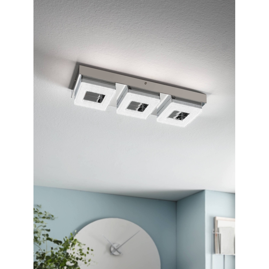 Eglo - LED Kristalna plafonjera 3xLED/4W/230V