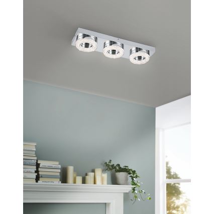 Eglo - LED Kristalna plafonjera 3xLED/4W/230V