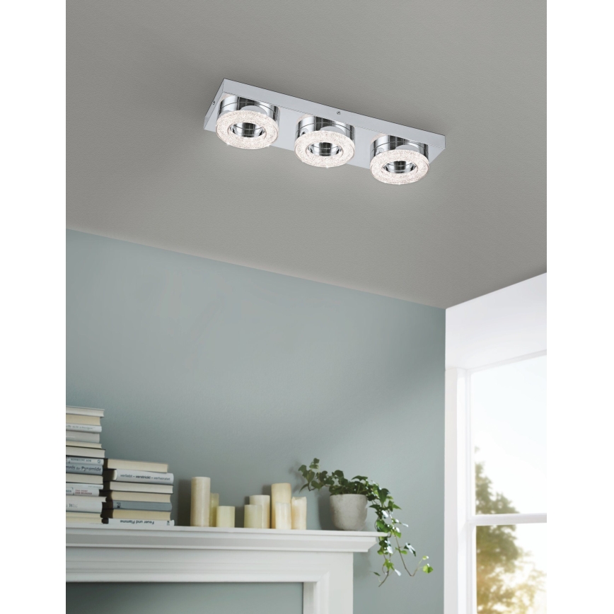 Eglo - LED Kristalna plafonjera 3xLED/4W/230V
