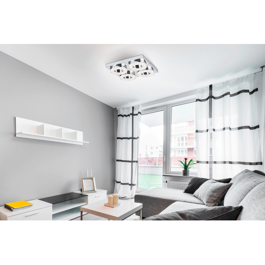Eglo - LED Kristalna plafonjera 4xLED/4W/230V