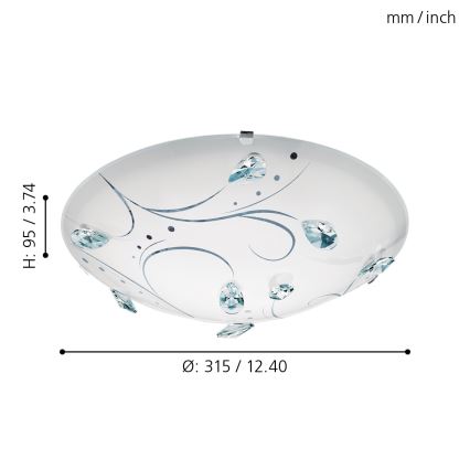 Eglo - LED plafonjera LED/16W/230V