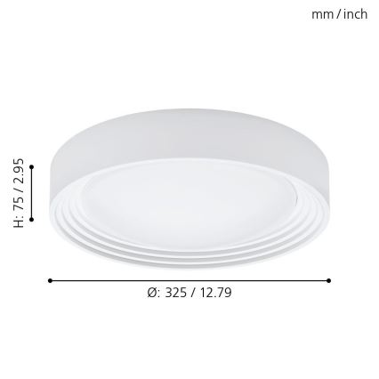 Eglo - LED plafonjera za kupatilo LED/11W/230V IP44