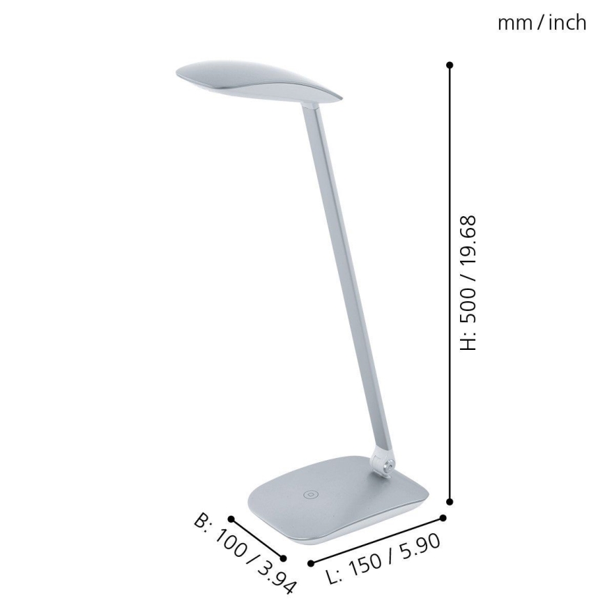 Eglo - LED stona lampa za prigušivanje 1xLED/4,5W/USB
