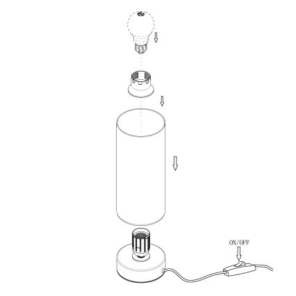 Eglo - Stona lampa 1xE27/60W/230V