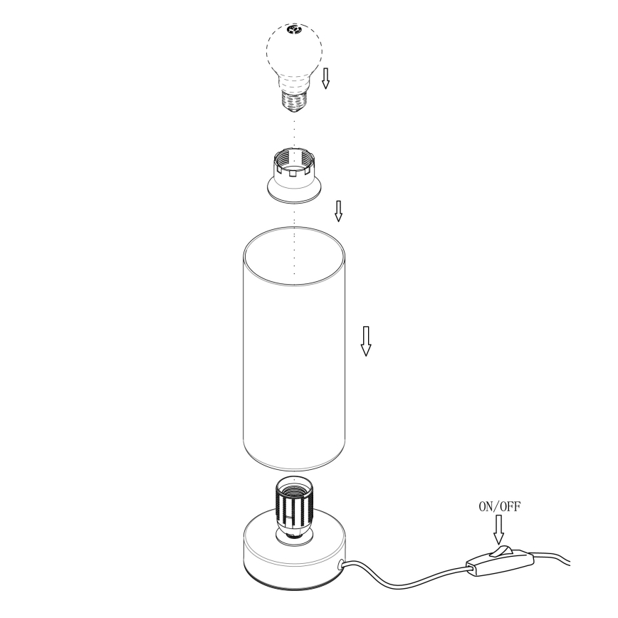 Eglo - Stona lampa 1xE27/60W/230V