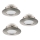 Eglo 95809 - Set 3x LED Ugradbeno svetlo PINEDA 1xLED/6W/230V