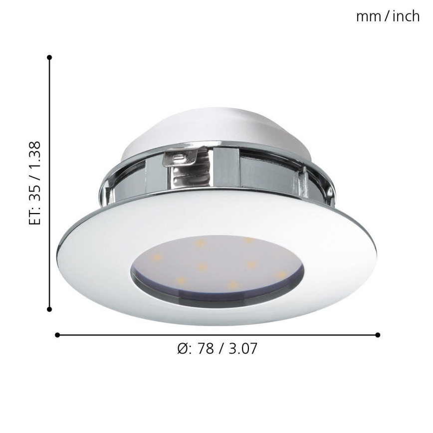 Eglo - LED ugradna lampa 1xLED/4,9W/230V