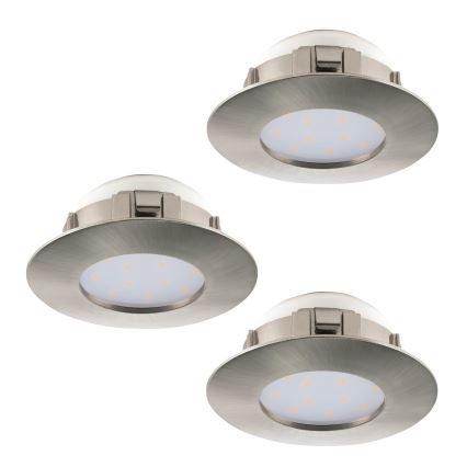 Eglo - Set 3x LED ugradna lampa PINEDA 1xLED/4,9W/230V