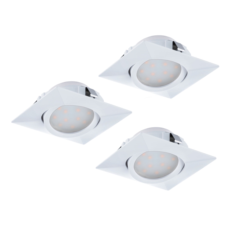 Eglo - Set 3x LED ugradna lampa PINEDA 1xLED/4,9W/230V