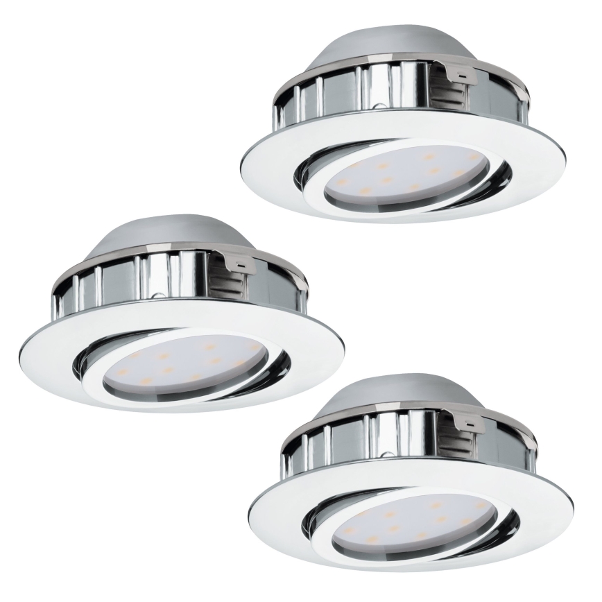 Eglo - Set 3x LED ugradna lampa PINEDA 1xLED/4,9W/230V