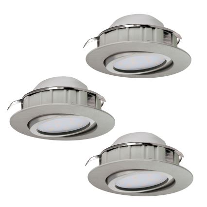 Eglo - Set 3x LED ugradna lampa PINEDA 1xLED/4,9W/230V