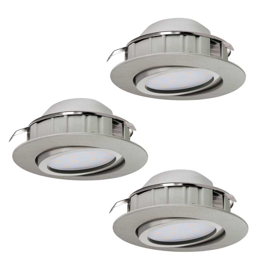 Eglo - Set 3x LED ugradna lampa PINEDA 1xLED/4,9W/230V