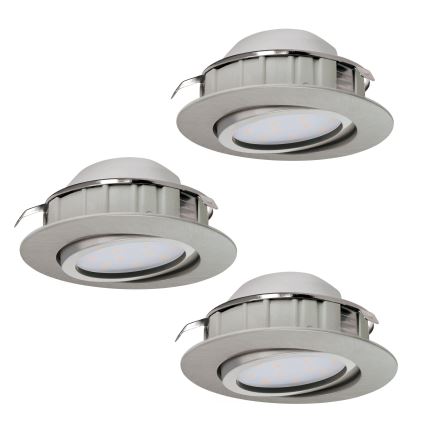 Eglo - Set 3x LED ugradna lampa PINEDA 1xLED/6W/230V