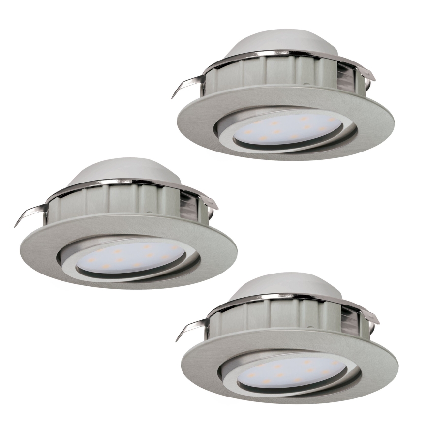Eglo - Set 3x LED ugradna lampa PINEDA 1xLED/6W/230V