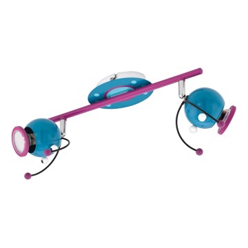 Eglo 95942 - Dečija reflektorska lampa LAIA 1 2xGU10-LED/3W/230V