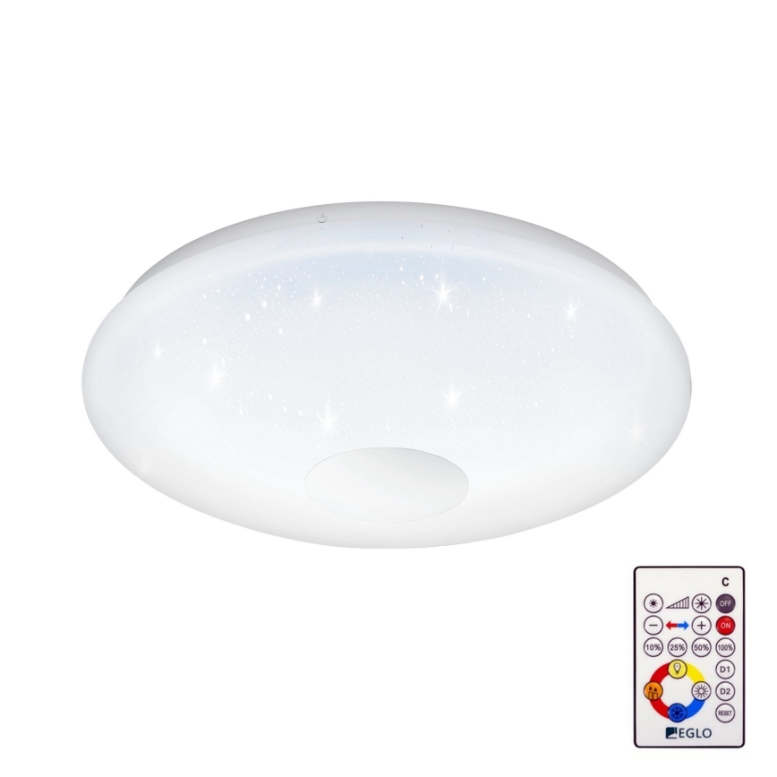 Eglo - LED prigušiva plafonska svetiljka LED/20W/230V + daljinski upravljač