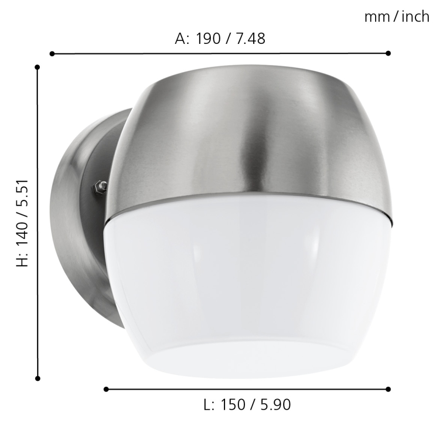 Eglo - LED Spoljna zidna lampa LED/11W IP44