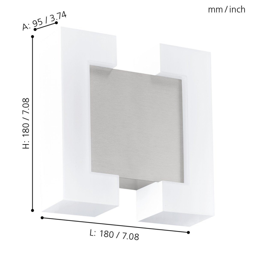 Eglo - LED Spoljna zidna lampa 2xLED/4,8W IP44