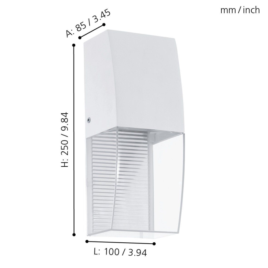 Eglo 95991 - LED Spoljna zidna lampa SERVOI LED/3,7W IP44