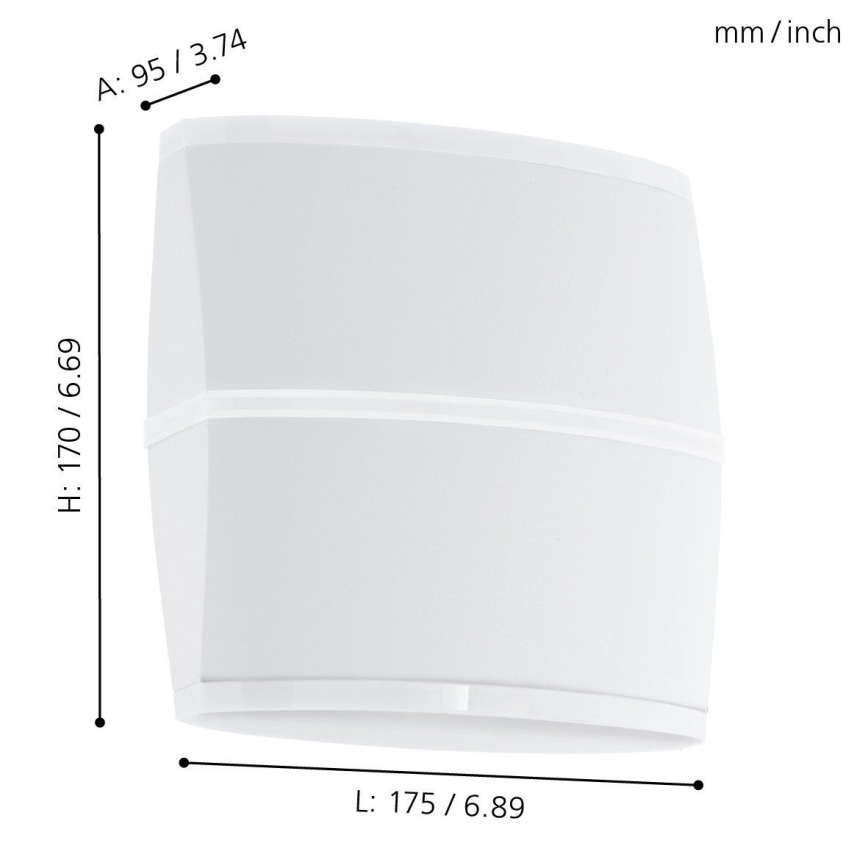 Eglo - LED Spoljna zidna lampa 2xLED/6W IP44