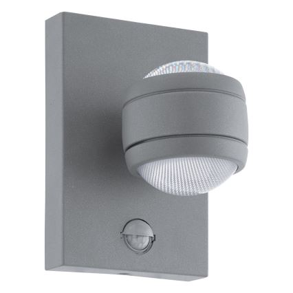 Eglo - LED Zidno spoljašnje osvetljenje sa senzorom 2xLED/3,7W IP44