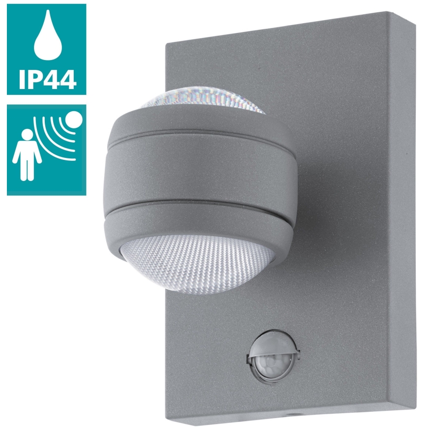 Eglo - LED Zidno spoljašnje osvetljenje sa senzorom 2xLED/3,7W IP44