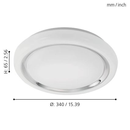 Eglo - LED plafonjera LED/18W/230V
