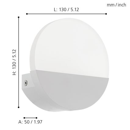 Eglo - LED zidna lampa 1xLED/4,5W/230V