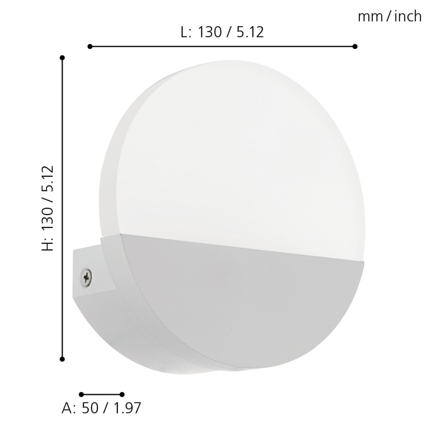 Eglo - LED zidna lampa 1xLED/4,5W/230V