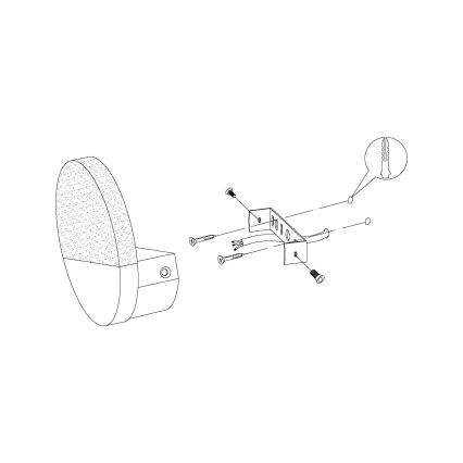 Eglo - LED zidna lampa 1xLED/4,5W/230V