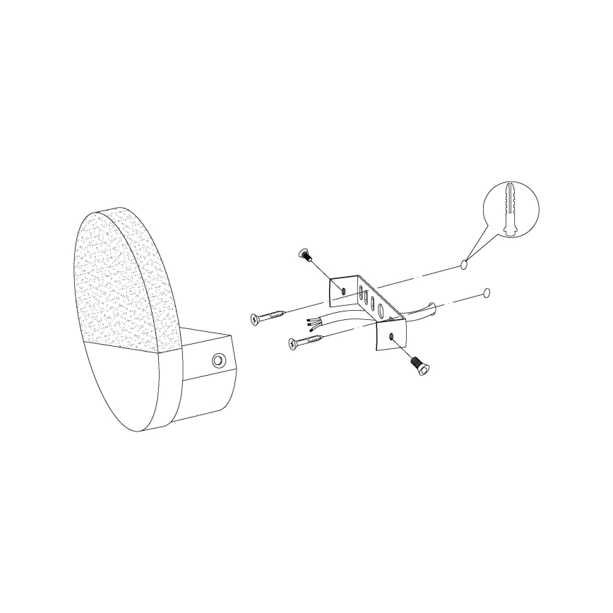 Eglo - LED zidna lampa 1xLED/4,5W/230V