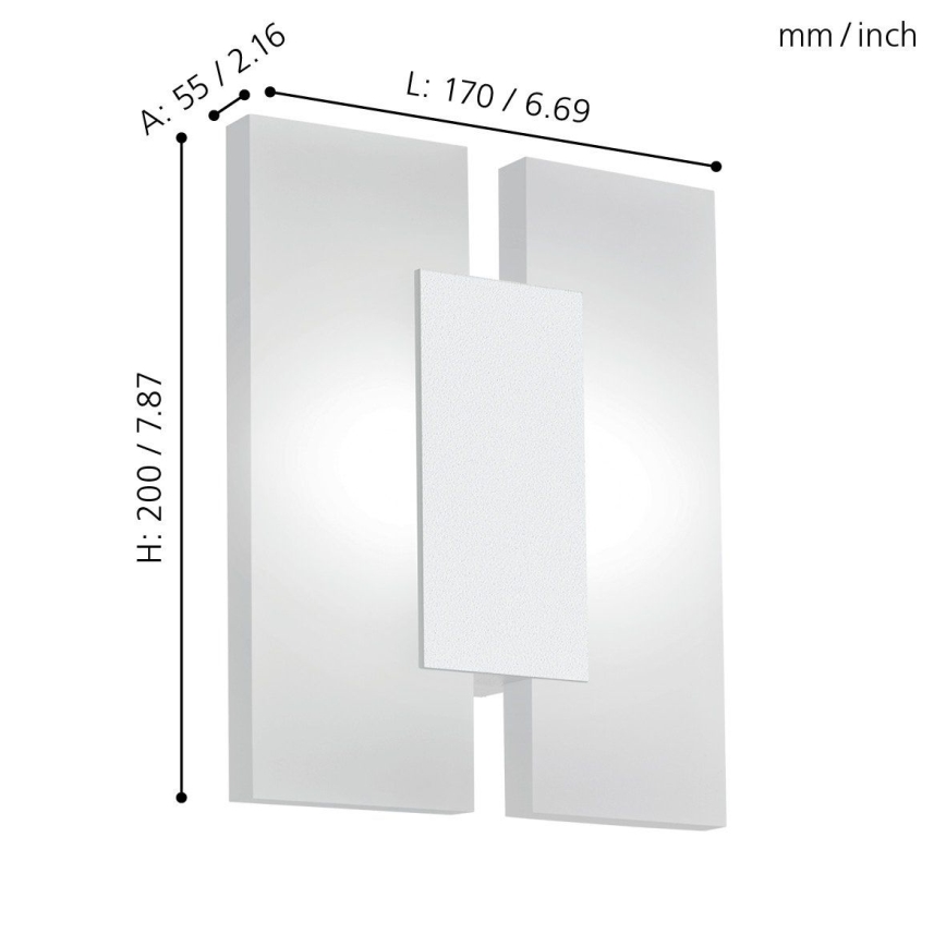 Eglo - LED zidna lampa 2xLED/4,5W/230V