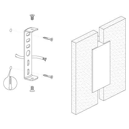 Eglo - LED zidno svetlo 2xLED/4,5W/230V