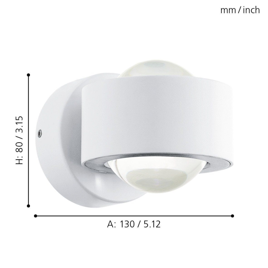 Eglo - LED zidna lampa 2xLED/2,5W/230V