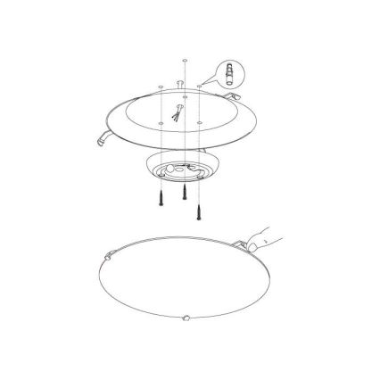Eglo - LED plafonjera LED/11W/230V
