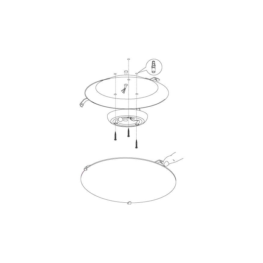 Eglo - LED plafonjera LED/11W/230V
