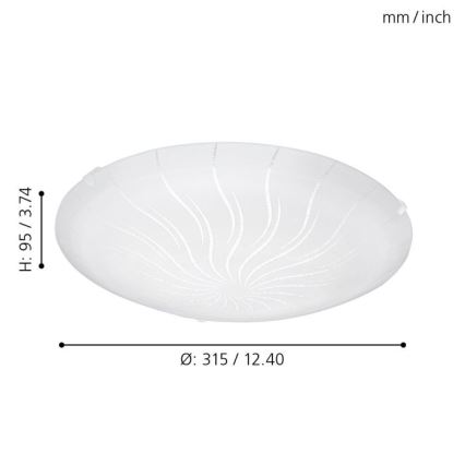 Eglo - LED plafonjera LED/11W/230V