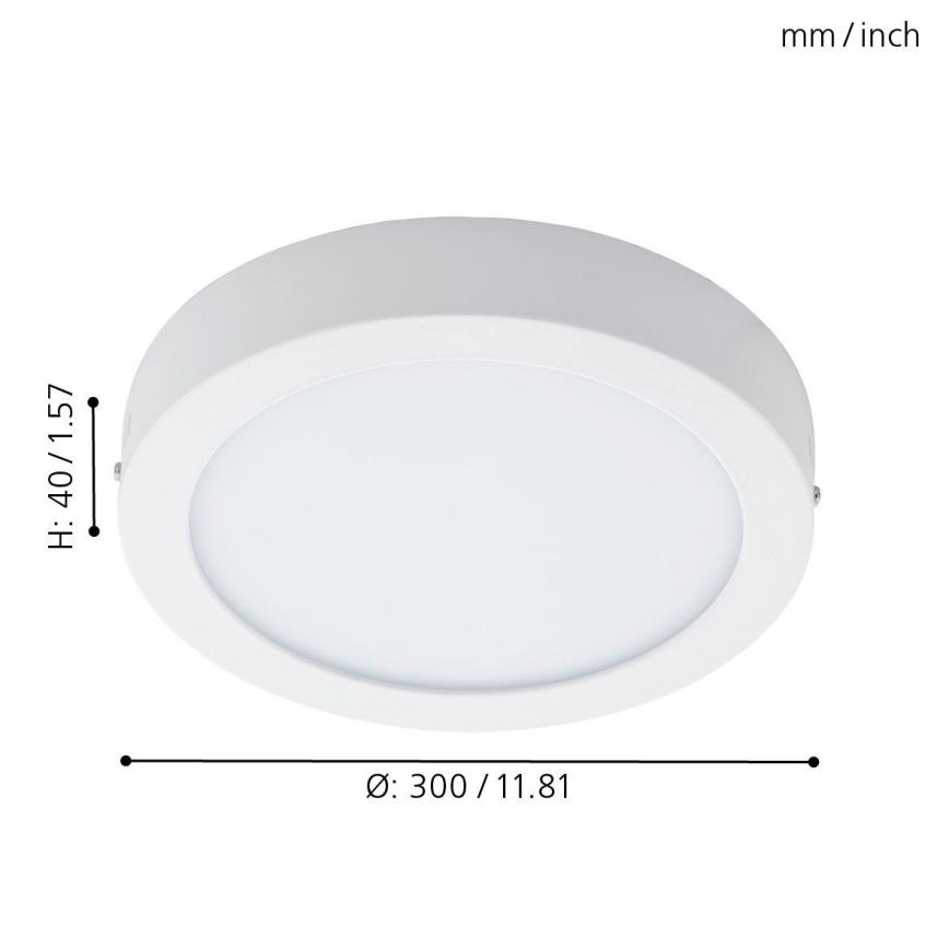 Eglo 96168 - LED Plafonjera za kupatilo FUEVA 1 LED/22W/230V IP44