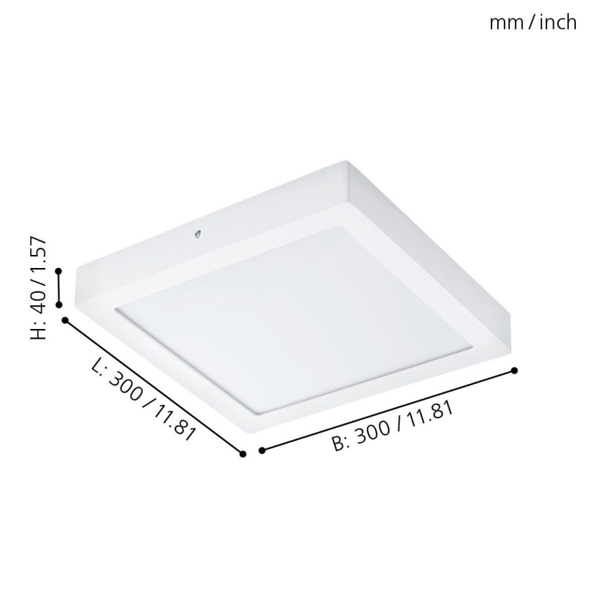 Eglo 96169 - LED Plafonjera za kupatilo FUEVA 1 LED/22W/230V IP44