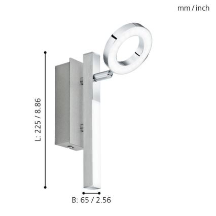 Eglo - Reflektorska lampa LED/3,2W + LED/2,2/230V