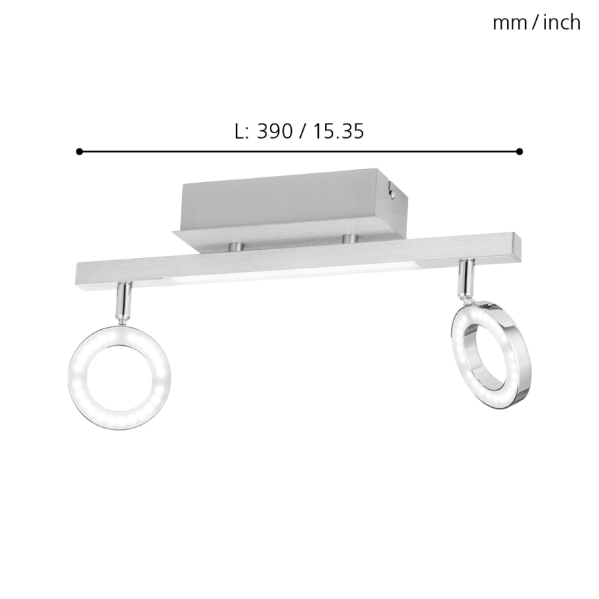 Eglo - Reflektorska lampa 2xLED/3,2W + LED/3,3/230V
